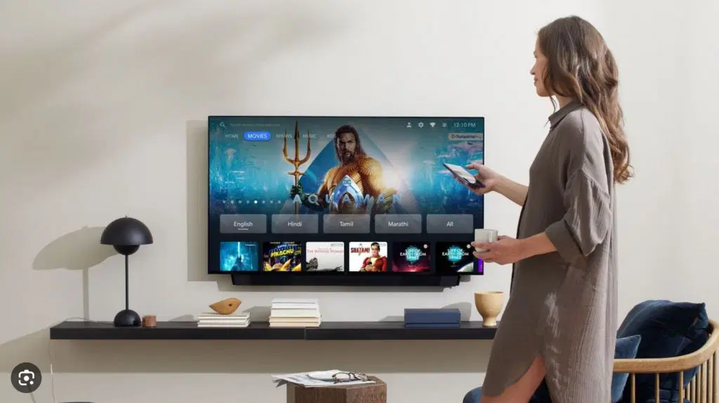 Smart-TV LG visar IPTV-kanaler på skärmen